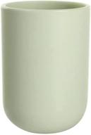 uviviu plastic tumbler cup & toothbrush holder set - 350ml, light green for stylish bathroom décor logo