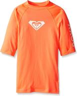 roxy girls hearted sleeve rashguard girls' clothing : active логотип