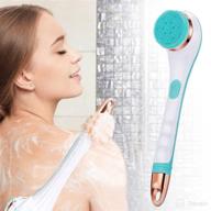 scrubber exfoliating rechargeable exfoliator showering logo