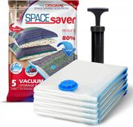 maximize closet space with jumbo vacuum storage bags - save 80% on clothes storage, ideal for bedding, comforters, and clothing logo
