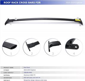 img 3 attached to 2016-2019 Explorer Roof Rack Crossbars - Perfect For Carrying Kayaks, Bicycles & More!