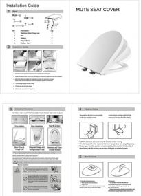 img 1 attached to UF Toilet Seat For HOROW HWMT-8733 Compact Toilet