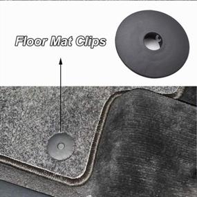 img 1 attached to XUKEY Floor Mat Clips Fastener Carpet Fixing Grips Clamps For VW Passat Polo Golf Jetta Audi A1 A3 A4 A6 Skoda Octavia Seat Altea Leon