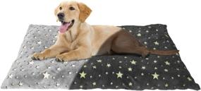 img 4 attached to 🌟 Glow in The Dark Stars Dog Bed/Cat Bed: Plush Nap Mat for Crate - Warm, Cozy & Washer Safe by Downtown Pet Supply