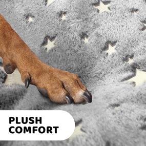 img 2 attached to 🌟 Glow in The Dark Stars Dog Bed/Cat Bed: Plush Nap Mat for Crate - Warm, Cozy & Washer Safe by Downtown Pet Supply