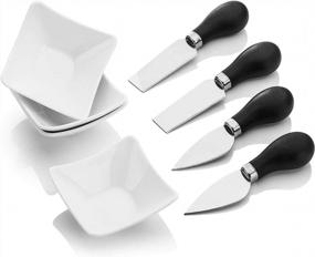 img 4 attached to Serve In Style With MALACASA Set Of 8 Ramekin Dishes And 4 Cheese Forks