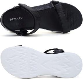 img 2 attached to SEMARY Anti Skidding Comfortable Athletic Beach U720SLX027 Navy 36 Women's Shoes ~ Athletic