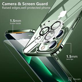 img 2 attached to 🕸️ SPIDERCASE for iPhone 13 Pro Case - Crystal Clear, Slim Thin Case with Tempered Glass Screen Protectors & Camera Lens Protectors