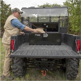 img 1 attached to 🏞️ UWS ATV-BLK: Premium Black ATV Chest with Pull Handles and Insulated Lid