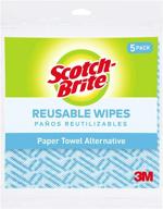 🧽 scotch-brite kitchen wipe bulk pack - 60 count (12 packs) logo
