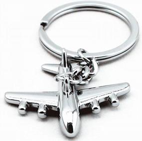 img 1 attached to ✈️ GOOTRADES Airplane Keychains Keyring Creative: A Unique and Innovative Accessory