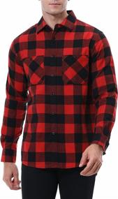 img 1 attached to 👔 Men's Clothing: Alex Vando Regular Fit Grey Flannel Shirt - Perfect for Shirts