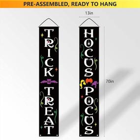 img 2 attached to Halloween Decorations Outdoor & Indoor - Trick Or Treat, Hocus Pocus & Fall Porch Banners!