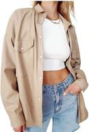 findthy womens leather vintage 0003 black m women's clothing ~ coats, jackets & vests логотип