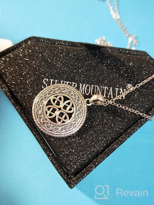 img 1 attached to Stunning 925 Sterling Silver Celtic Medallion Pendant Necklace - 20 inch review by Gerald Mohammed