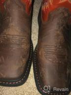 img 1 attached to Ariat Youth Workhog Wide Square Toe Western Cowboy Boot review by Jason Nguyen