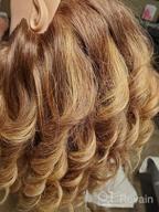 картинка 1 прикреплена к отзыву 18-дюймовая голова манекена из 100% натуральных волос с подставкой для обучения парикмахерской - HAIREALM RF1201 от Yolanda Hardison
