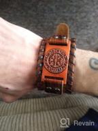 img 1 attached to Silver Viking Bracelet Nordic Vegvisir - Runic Compass Celtic Pagan Jewelry (Vegvisir Norse) review by John Anaya