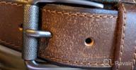 img 1 attached to Men's Accessories with Casual Grain Leather and Roller Buckle review by Peter Boisvert