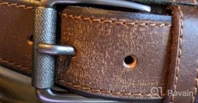 img 5 attached to Men's Accessories with Casual Grain Leather and Roller Buckle