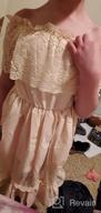 картинка 1 прикреплена к отзыву Платье макси-принцессы для маленькой девочки на свадьбе - бохо платье с открытыми плечами и кружевными оборками на праздники от Elizabeth Gibson