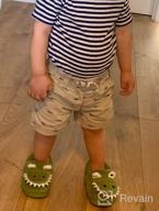 img 1 attached to Dinosaur Slippers: Stylish Boys' Shoes for Toddlers' Indoor Bedroom Comfort review by Juan Lukas
