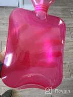 img 1 attached to 2 PCS Jeopace Upgraded Hot Water Bottles With Knitted Cover & Transparent 2 Liter Capacity - Safe And Reliable! review by Therealwesley Shaw