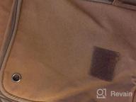 картинка 1 прикреплена к отзыву Canvas Messenger Bag For Men - XINCADA Shoulder Bag Ideal For Travel, Work, And Business Purposes от Arnold Robles