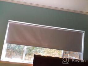 img 5 attached to Stylish And Functional Blackout Roller Shades For Home Or Office Use: Light Grey Custom Window Shades With Energy-Saving UV Protection And Elegant Design