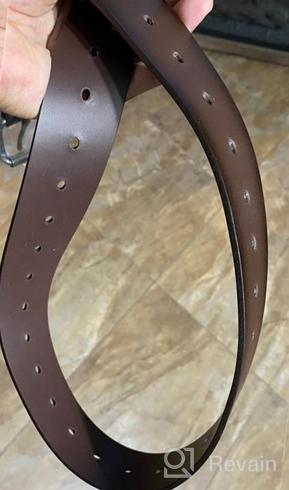 img 1 attached to Millimeters Men's Genuine Leather Accessories and Belts by AZ Alexander review by Myron Lovro