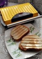 img 1 attached to Sandwich maker Kitfort KT-1609 Panini Maker, red review by Dorota Boczek ᠌