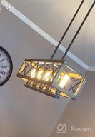 img 1 attached to Rustic 5-Light Farmhouse Chandelier For Dining Room And Kitchen Island | LALUZ review by Shane Miller