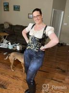 img 1 attached to 👗 Frawirshau Women's Gothic Steampunk Corset Vest Top - Bustier Waist Cincher Underbust Corset review by Edy Yukface