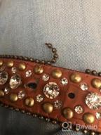 img 1 attached to Stylish Women'S Rhinestone Western Cowgirl Belt With Studded Design And Leather Finish - 35158 50158 review by Ken Cudal