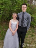 img 1 attached to 🌼 Graceful Flower Girl Lace Tulle Formal Dress: Perfect for Pageants, Weddings, and Parties review by Gary Generale