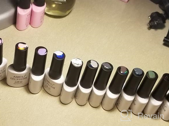 img 1 attached to Mother'S Day Gift Set: AIMEILI Soak Off Neutral Gel Nail Polish Color - 12Pcs X 8Ml U V LED Nude Brown Pink Red Kit 2 review by Elizabeth Glover
