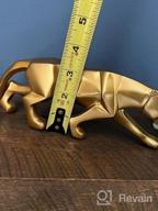 img 1 attached to Exotic Artwork: Hand-Crafted Panther Sculpture For Modern Home Decor By FJWYSANGU review by Steve Arnold