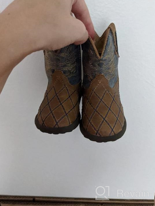 img 1 attached to 👢 Stylish and Durable Roper Unisex-Child Cross Cut Western Boot - Perfect for any Cowgirl or Cowboy! review by Edward Mcnamara