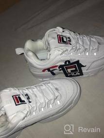 img 2 attached to 👟 Fashion Sneakers: Fila Disruptor Script White Navy Men's Shoes