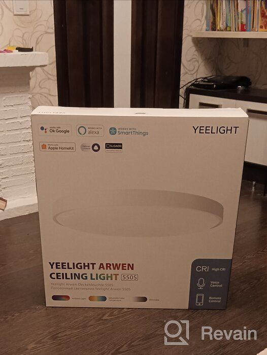 img 2 attached to Ceiling lamp Yeelight YLXD013-A, 50 W, armature color: white, shade color: white review by Ada Markiewicz ᠌
