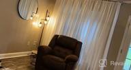 img 1 attached to Linen Look Semi Sheer Curtains 96 Inches Long For Living Room, Melodieux White Bedroom Rod Pocket Voile Drapes, 52X96 Inch (2 Panels) review by Kurt Manning