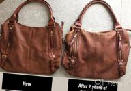 img 1 attached to Plambag Women Tote Bag Handbags Hobo Shoulder Bag Faux Leather Purse review by Eric Young