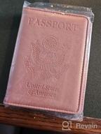 картинка 1 прикреплена к отзыву Purple Leather Passport & Vaccine Card Holder Combo: Travel Documents Organizer W/ RFID Blocking Protection от Cody Siger