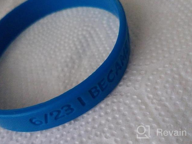 img 1 attached to Customized 100% Silicone Wristband - Personalized Bracelet For Events, Gifts, Causes, And Fundraisers - Ideal For Men And Women - Promote Awareness With Custom Silicone Rubber Bracelet review by John Rodriguez