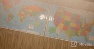 img 1 attached to RMC 32" X 50" Signature United States USA And World Wall Map Set (Laminated) review by Jim Martin