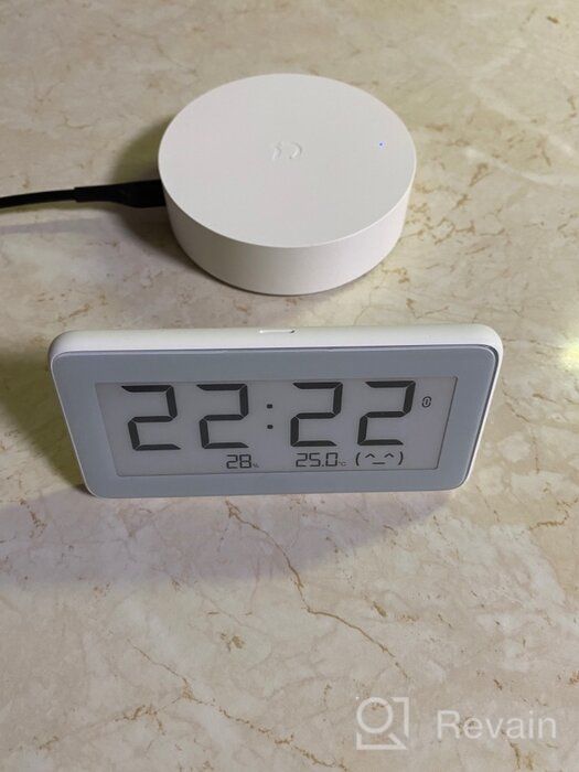 img 1 attached to Xiaomi Mijia Temperature And Humidity Electronic Watch, white review by Wiktor Witold Skow ᠌