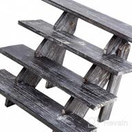 img 1 attached to Rustic Wood Cupcake Stand - Retail Table Display For Product, Food, Desserts & More review by Gordo Prince