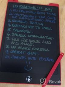 img 7 attached to JefDiee ЖК-планшет для письма: 10-дюймовая красочная доска для рисования для детей - стираемая, образовательная и забавная!