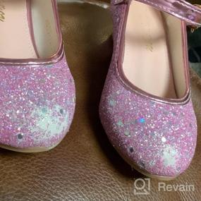 img 6 attached to Sparkling Mary Jane Princess Dress Shoes For Girls Perfect For Parties And Special Events