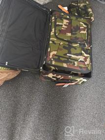 img 8 attached to Rockland Journey Softside Upright Luggage Set, Orange, 4-Piece (14/19/24/28)
